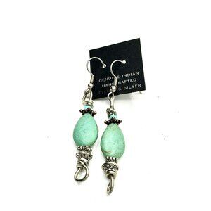 Genuine Indian Crafted Turquoise Earrings